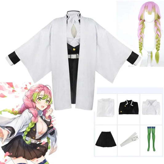 Demon Slayer (Kimetsu no Yaiba) Kanroji Mitsuri Cosplay Costume