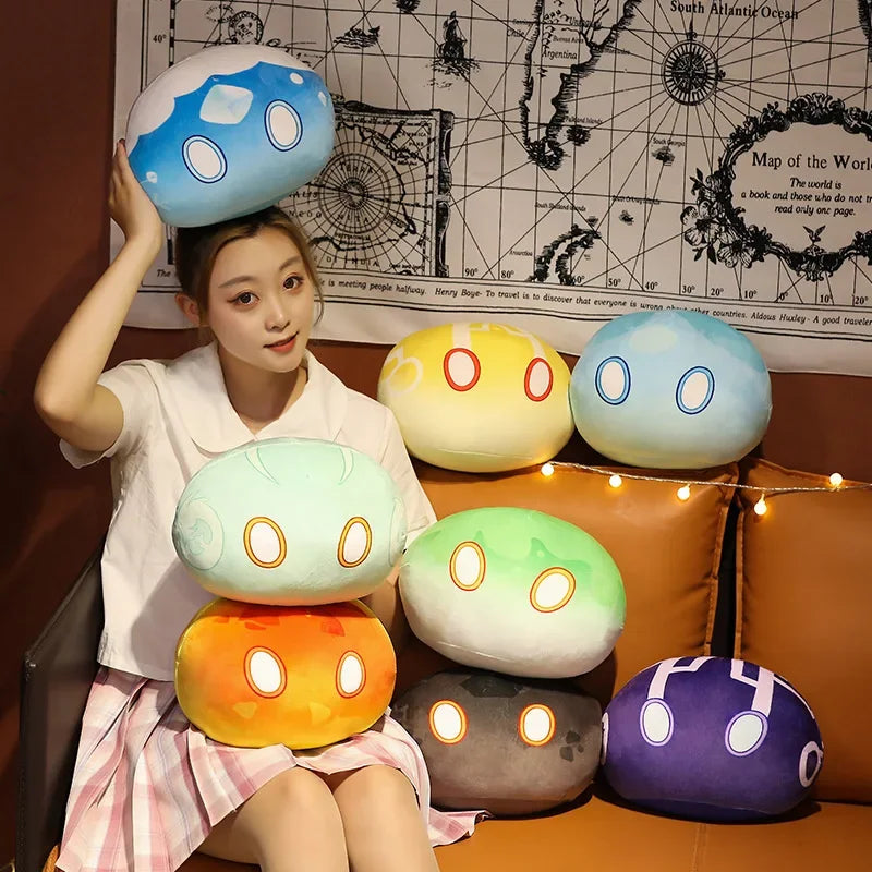 Genshin Impact Palm-Sized 10cm Slime Cute Plush Dolls