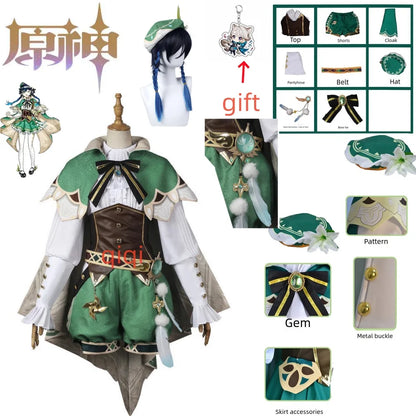 Genshin Impact Venti Cosplay Costume