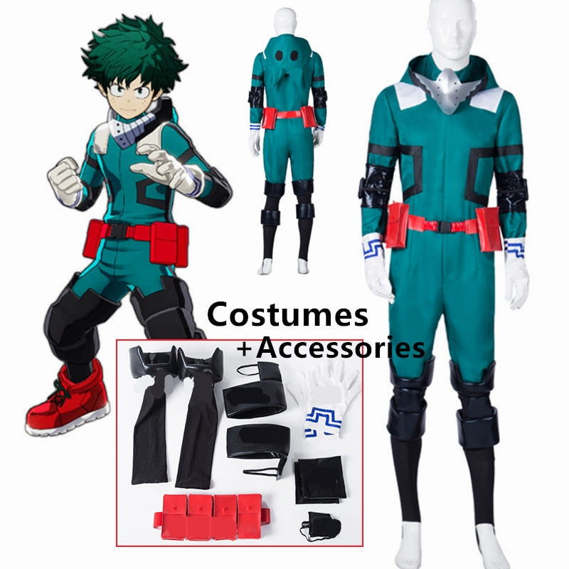 My Hero Academy (Boku No Hero Academia) Midoriya Battle Cosplay Costume