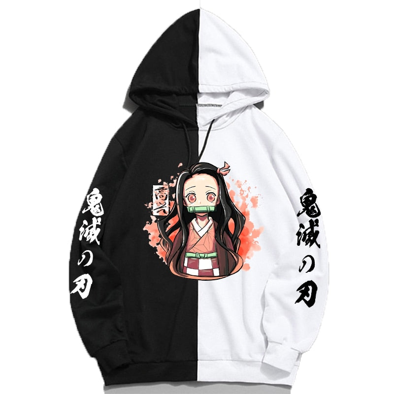 恶魔杀手 (Kimetsu no Yaiba) 连帽衫 - 中号至加大号