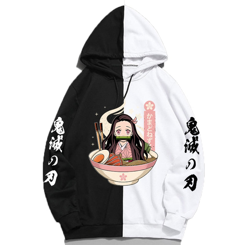 恶魔杀手 (Kimetsu no Yaiba) 连帽衫 - 中号至加大号