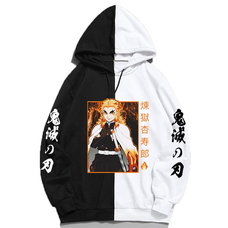 恶魔杀手 (Kimetsu no Yaiba) 连帽衫 - 中号至加大号